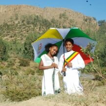 Two of our young students, Meron & Ruta, in Ethiopian National Costume