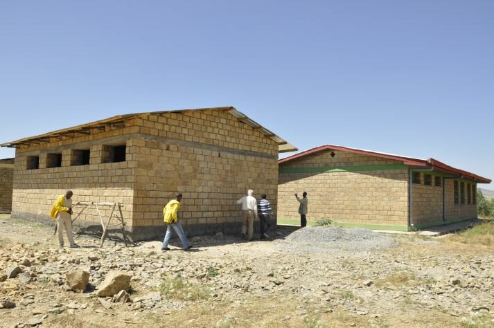 Construction of new library at Gumselasa School Mar 12